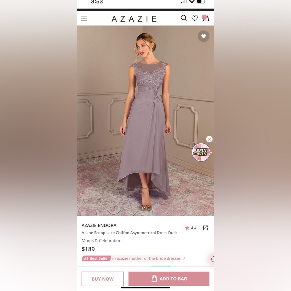 Azazie Mother of the Bride dress